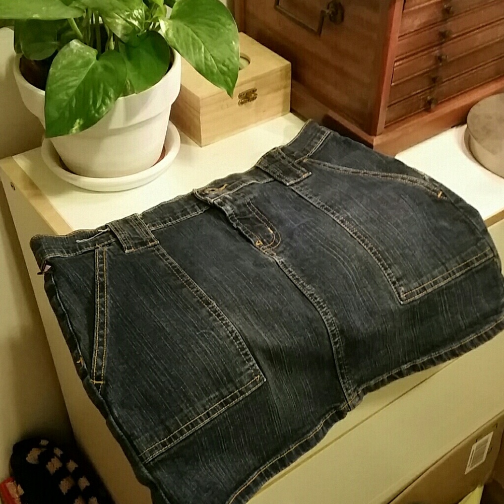 Ralph Laruren Polo Jeans Co. Mini Blue Denim Skirt
